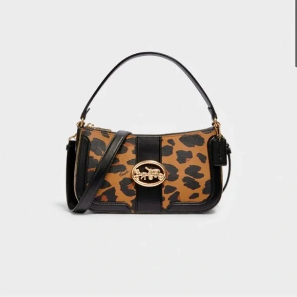 Coach LEOPARD GEORGIE handbag & wallet - Picture 9 of 14